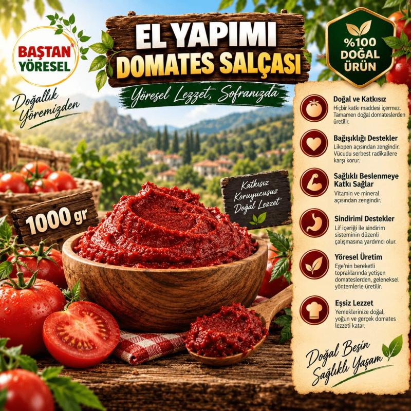 El Yapımı Domates Salçası