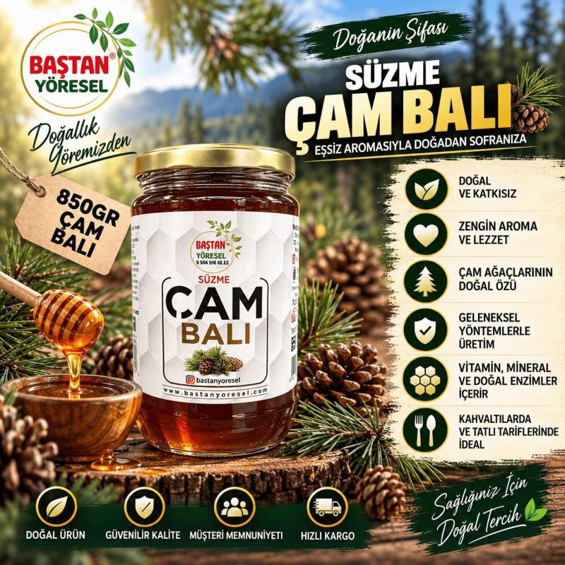 Bozdağ Süzme Çam Balı 850gr