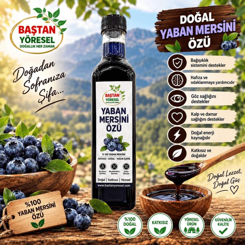 Mersin Üzümü (Yaban Mersini) Özü 800gr