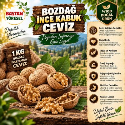 Bozdağ El ile Kırılan Yerli İnce Kabuk Ceviz