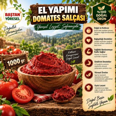 El Yapımı Domates Salçası