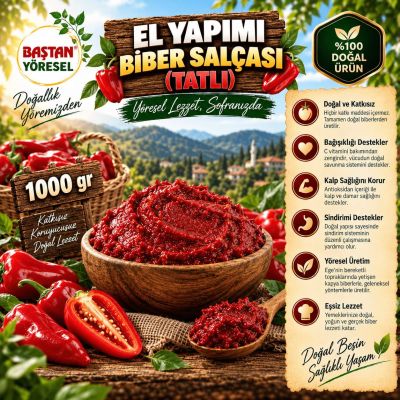 El Yapımı Biber Salçası (Tatlı) 1000gr