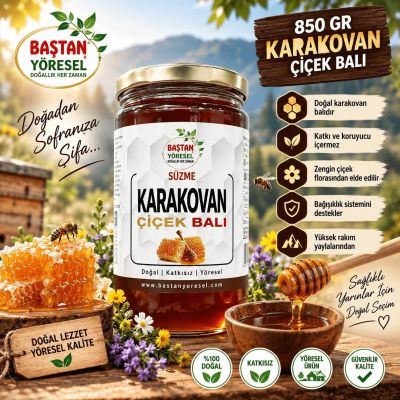 Bozdağ Süzme Kara Kovan Balı 8500gr