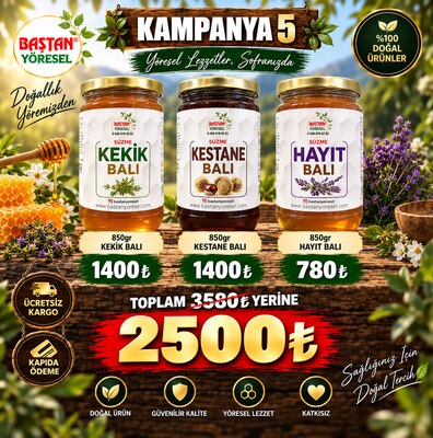 Kampanya 5 - Kekik, Kestane ve Hayıt Balı Paketi