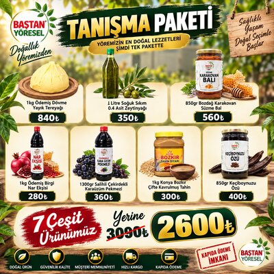 Tanışma Paketi - 7 Çeşit Ürünümüz İle Tanışın