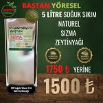 5 litrelik teneke soğuk sıkım 0.4 asit naturel sızma zeytinyağı